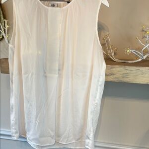 Elegant Cream Sleeveless Top